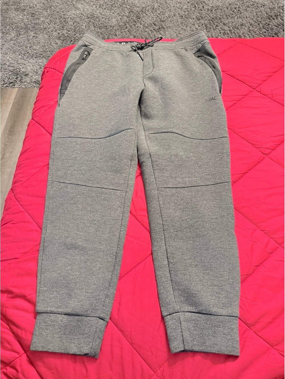 American Eagle AE Active Gray Performance Jogger Sweatpants Men’s XL